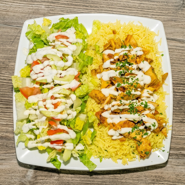 #25 Chicken Shawarma Entree.